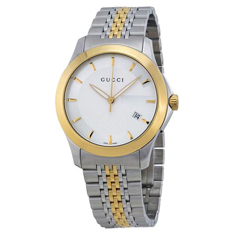 gucci g timeless watch two tone|gucci watch unisex.